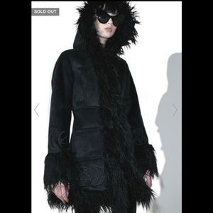 DIE ANNA ALMOST INFAMOUS SHEARLING COAT